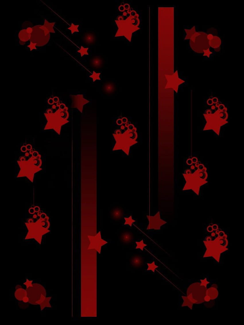 Red and Black Stars iPhone, phone stars red HD phone wallpaper