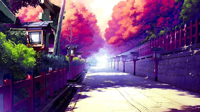 4 Japanese Anime Street, anime christmas street HD wallpaper