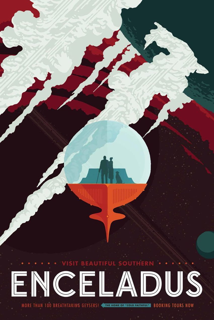우주, 행성, 재료 스타일, 여행 포스터, NASA, SF, JPL HD 전화 배경 화면