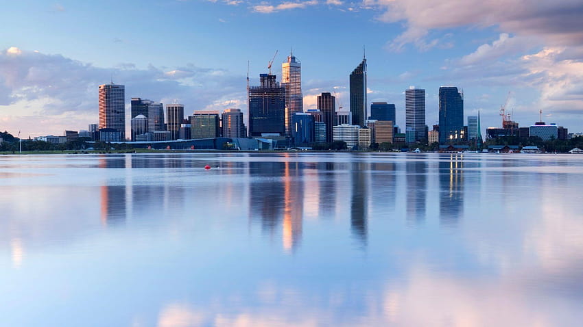 View Of Perth City, Australia, From King... | Stock Video | Pond5