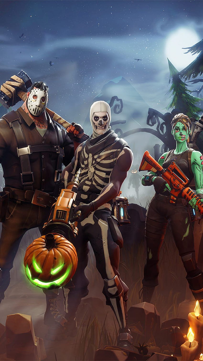 4 Fortnite Halloween, pubg halloween HD phone wallpaper