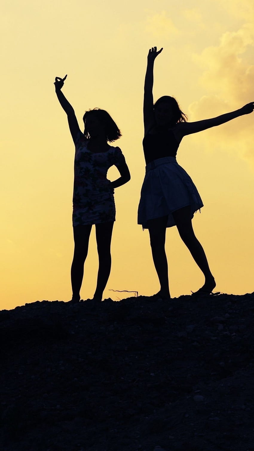 Freundschaft für Mädchen, Mädchenfreundschaft HD-Handy-Hintergrundbild