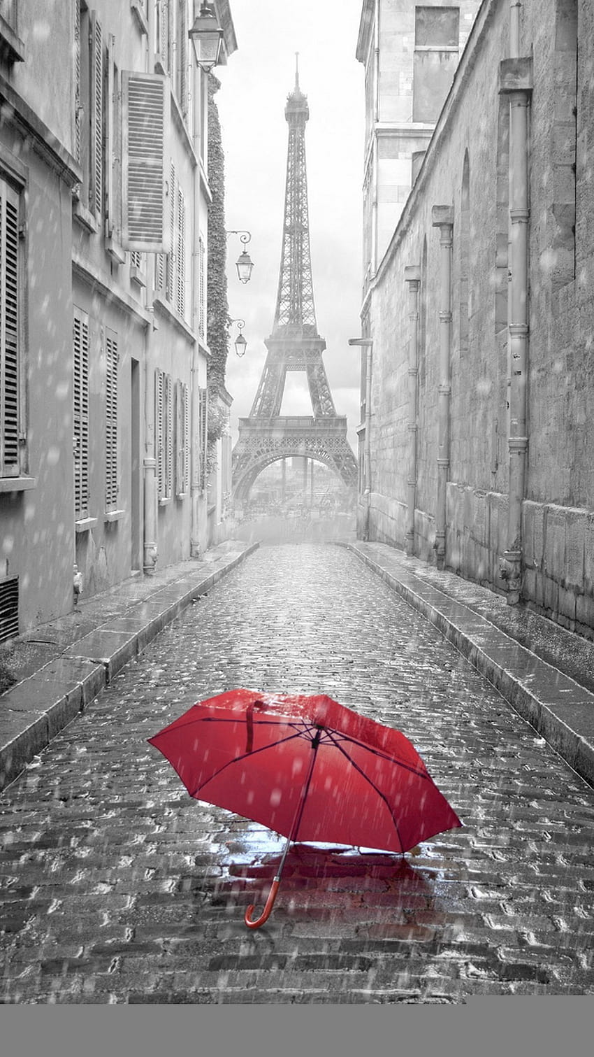1080x1920, Paris France Hujan Menara Eiffel Iphone, vintage paris wallpaper ponsel HD