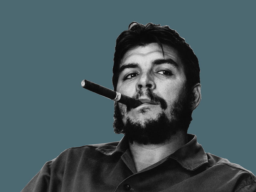 Che Guevara PNG, Che Guevara raucht HD-Hintergrundbild