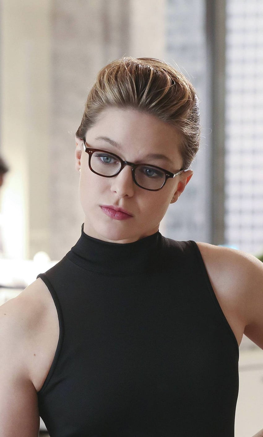 Melissa Benoist, office wear, glasses, beautiful, melissa benoist android HD phone wallpaper