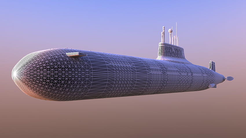 ArtStation, akula class submarine HD wallpaper