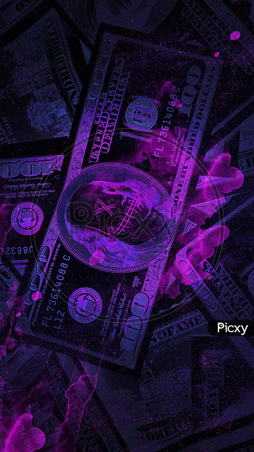 of Money Full, purple money HD phone wallpaper