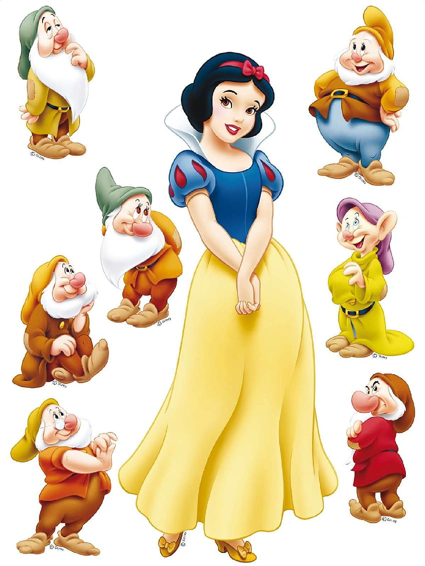Princesas Disney Disney Branca de Neve, branca de neve e os sete anões disney Papel de parede de celular HD
