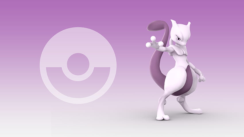 Ein Leitfaden zum genetischen Pokémon von Kanto, Mewtu!, Mewtwo-Ball HD-Hintergrundbild