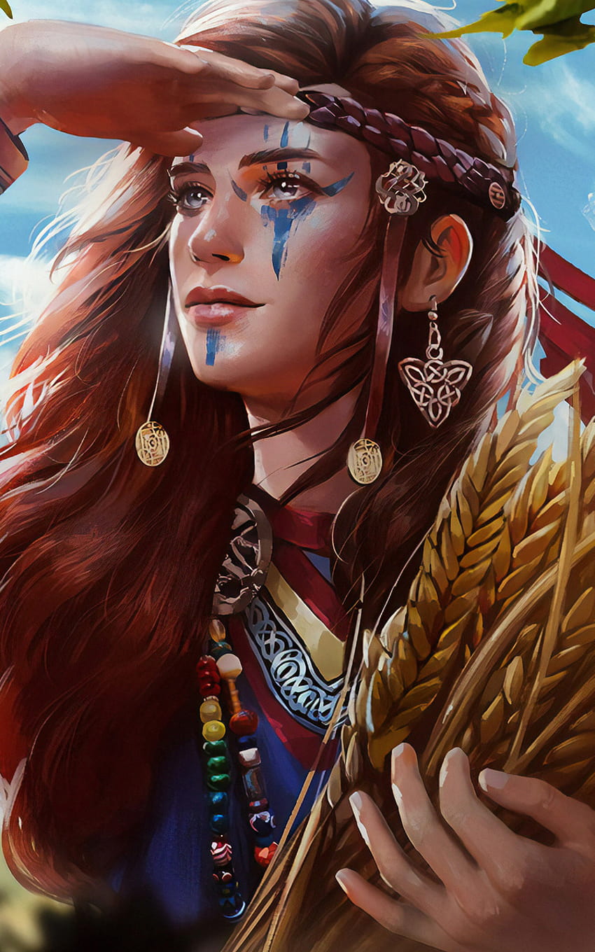 800x1280 Viking Girl Art Nexus 7,Samsung Galaxy Tab 10,Note Android ...