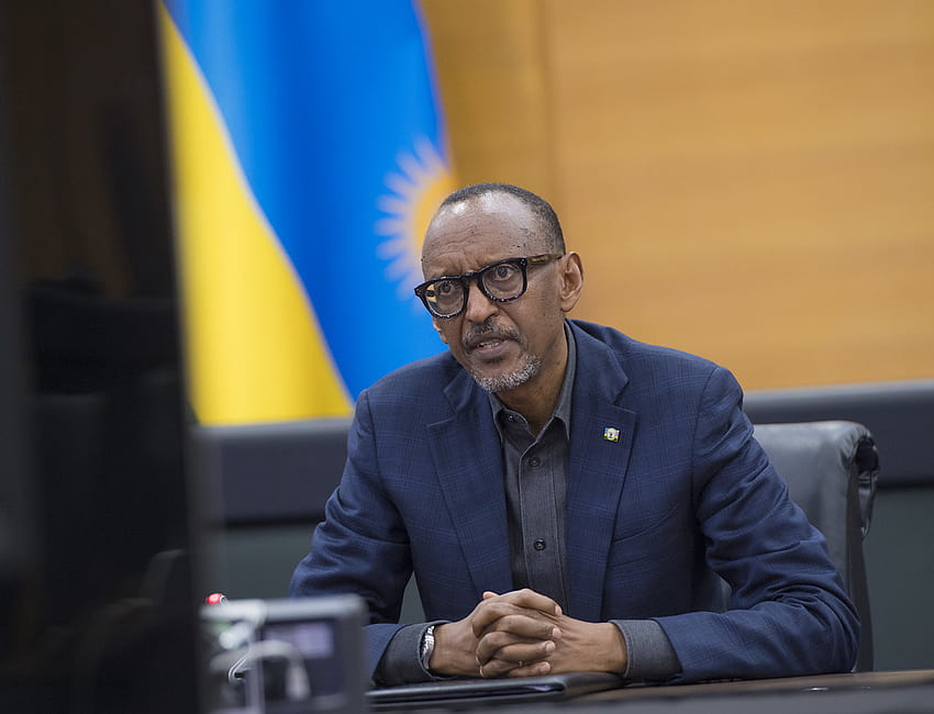 Wirtualna konferencja prasowa z prezydentem Kagame, Paulem Kagame Tapeta HD