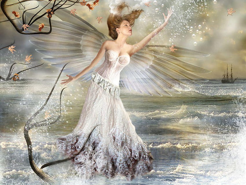 Dreams, sad fairy HD wallpaper