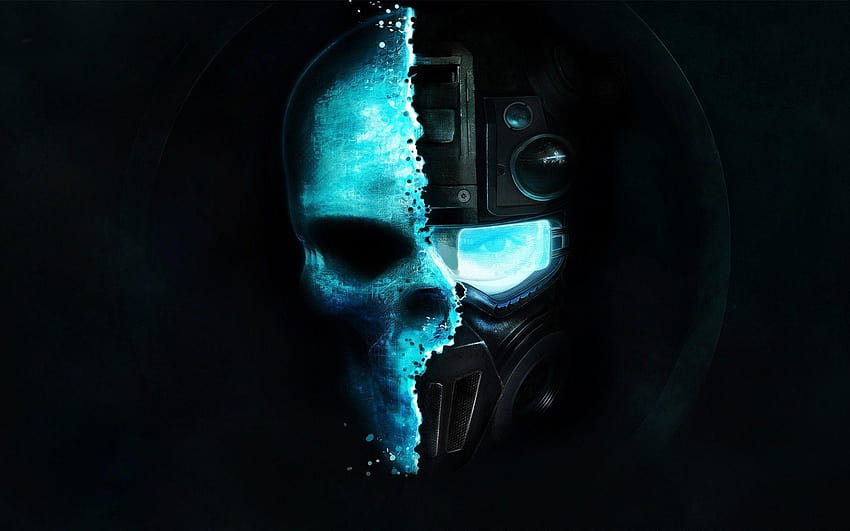 Awesome Skull, blue ghost rider skull HD wallpaper
