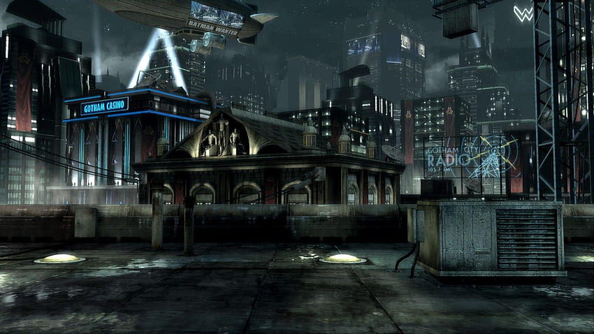 Gotham City: Rooftop HD wallpaper