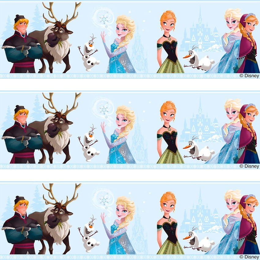 Disney Frozen Elsa Anna Olaf Childrens Movie Border FR3503, frozen olaf HD phone wallpaper