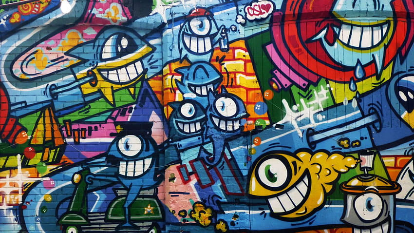 Graffiti, street art gaming HD wallpaper