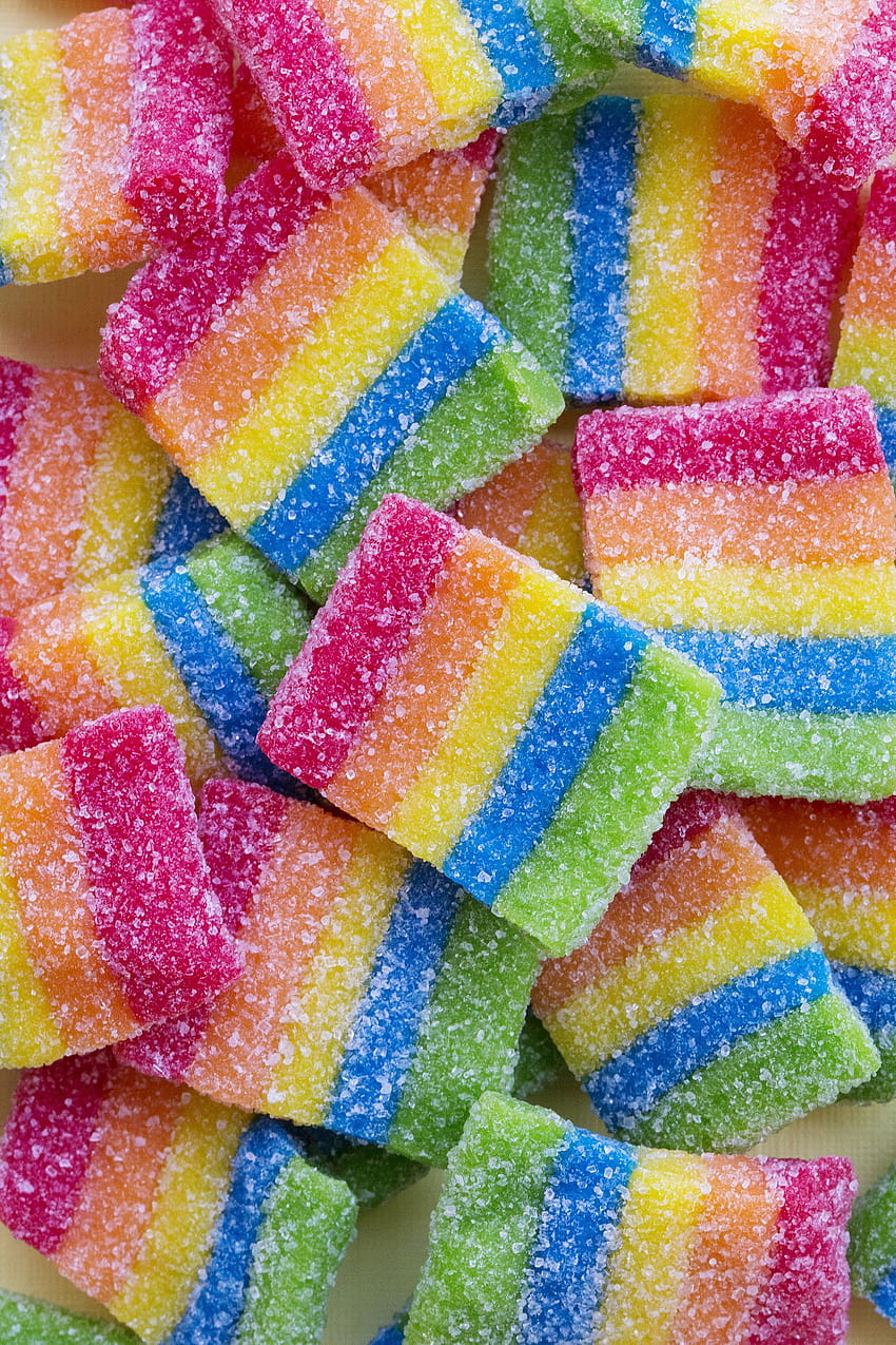 rainbow candy wallpaper