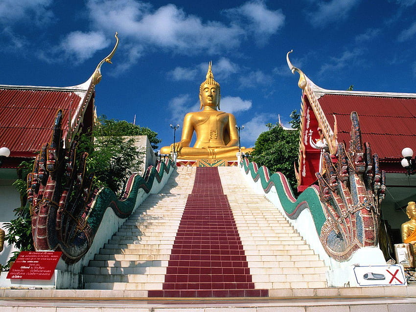 Големият Буда Кох Самуи Остров Самуи Тайланд в jpg HD тапет