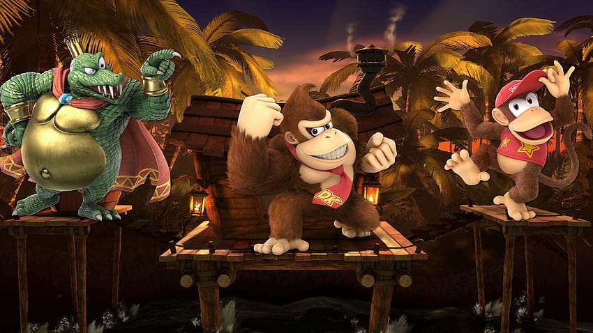 Deep Smash: The origins of Donkey Kong, Diddy, and King K. Rool's, kiddy kong HD wallpaper