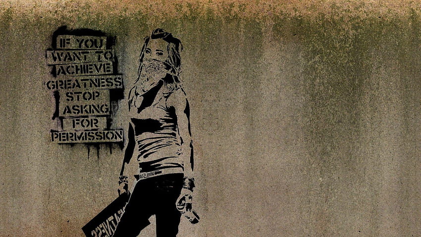Graffiti Quotes Banksy HD wallpaper | Pxfuel