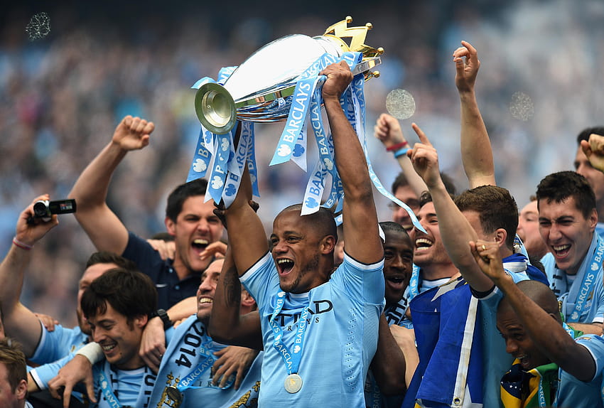 Datum für die Präsentation der Manchester City Trophy, Premier League Trophy HD-Hintergrundbild