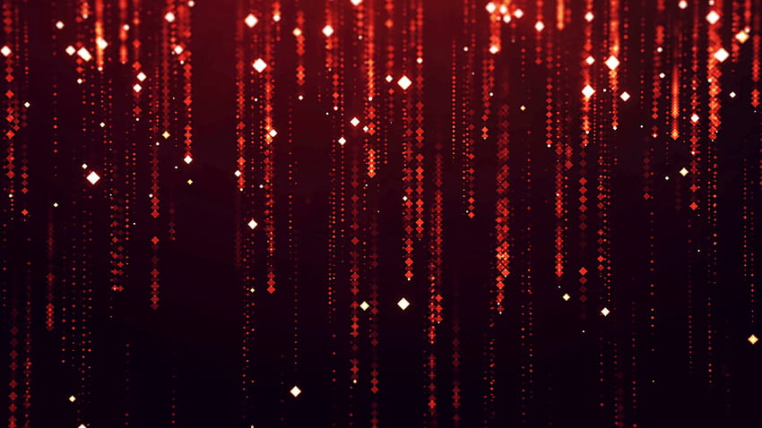 Абстрактни компютърно анимирани фонове с малки светещи частици, черен и червен фон HD тапет