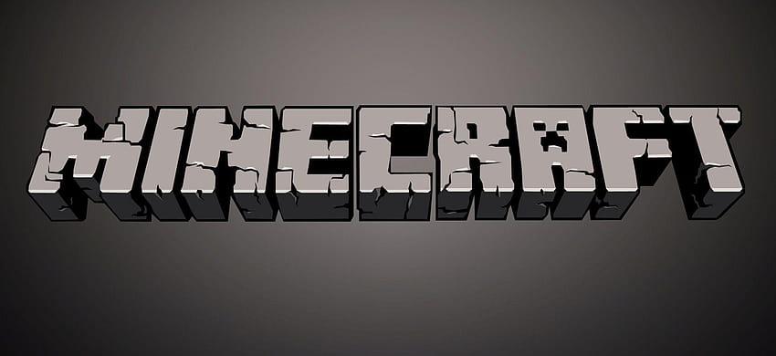Minecraft のロゴ、背景、黒い背景の Minecraft 高画質の壁紙