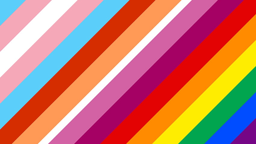 ฉันสร้างธงที่มีธงความภาคภูมิใจของสาวข้ามเพศ เลสเบี้ยน และเกย์อยู่ในนั้น: traaaaaaannnnnnnnns ธงความภาคภูมิใจของคนข้ามเพศ วอลล์เปเปอร์ HD