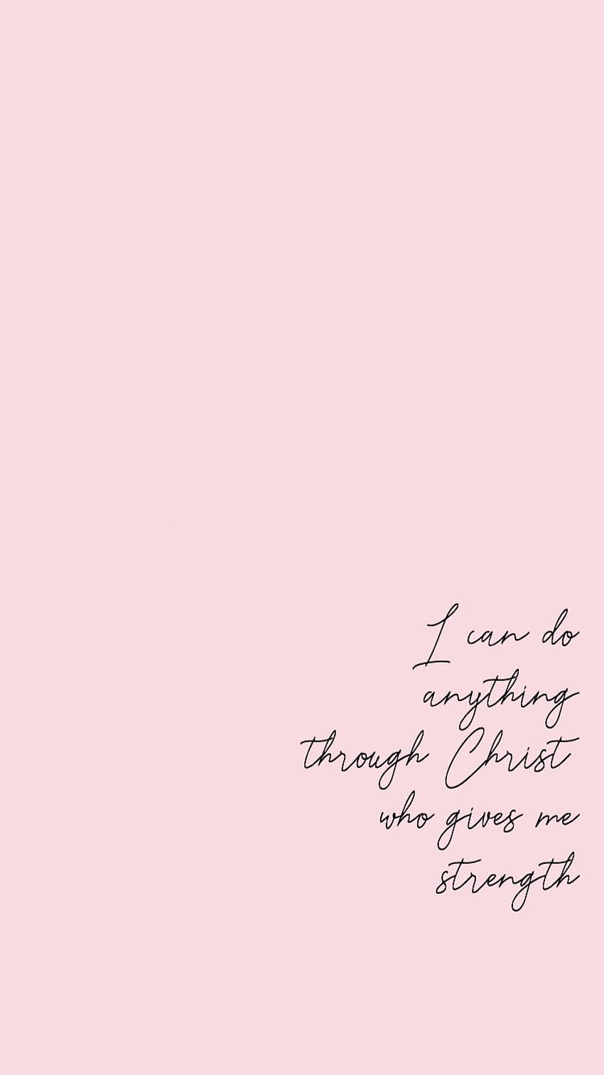 I can do everything through Christ., bible aesthetic HD phone wallpaper
