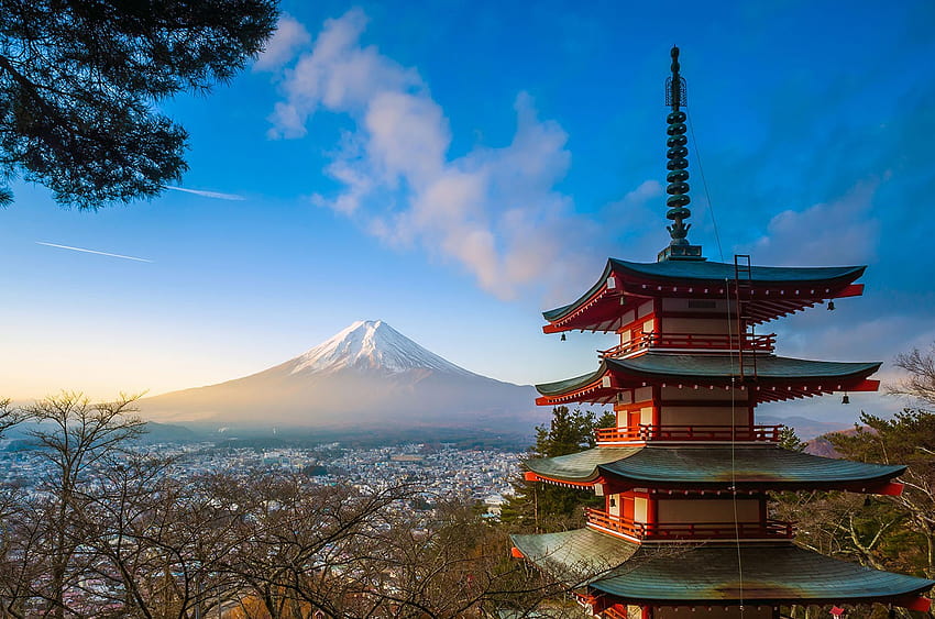 Japan, japanische Architektur, chinesische Architektur, Pagode, Himmel, Wahrzeichen HD-Hintergrundbild