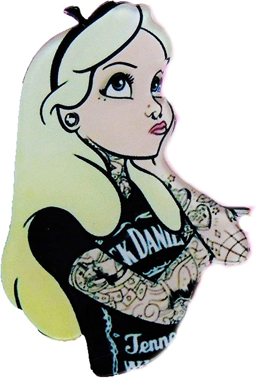 Gothic Princess Tattooed Hipster Disney Inpired Pin Cinderella   Amazonca Clothing Shoes  Accessories