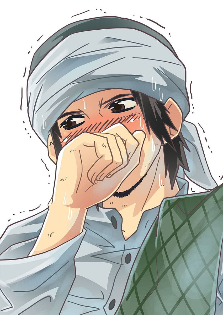 Erröten von saurukent, Anime Boy Muslim süß HD-Handy-Hintergrundbild