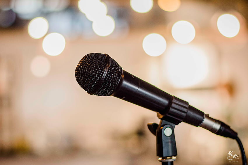 stock of bokeh, mic, microphone, microphone stands HD wallpaper
