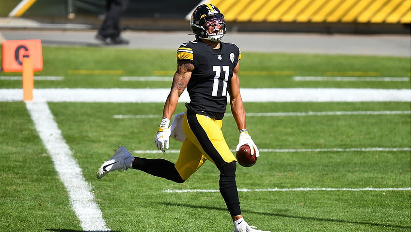 Steelers' Chase Claypool scores four TDs, goes viral after trolling Tom Brady with Twitter meme HD wallpaper