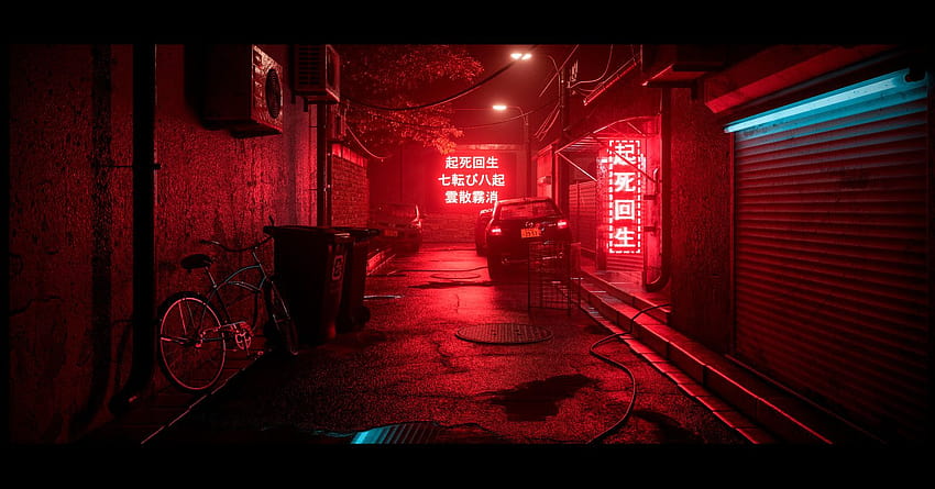 Red Neon Aesthetic posted by Christopher Tremblay, dark red aesthetic HD wallpaper