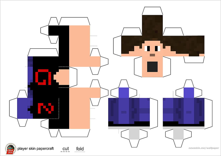 minecraft papercraft skins template