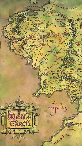 Middle Earth Map High Resolution