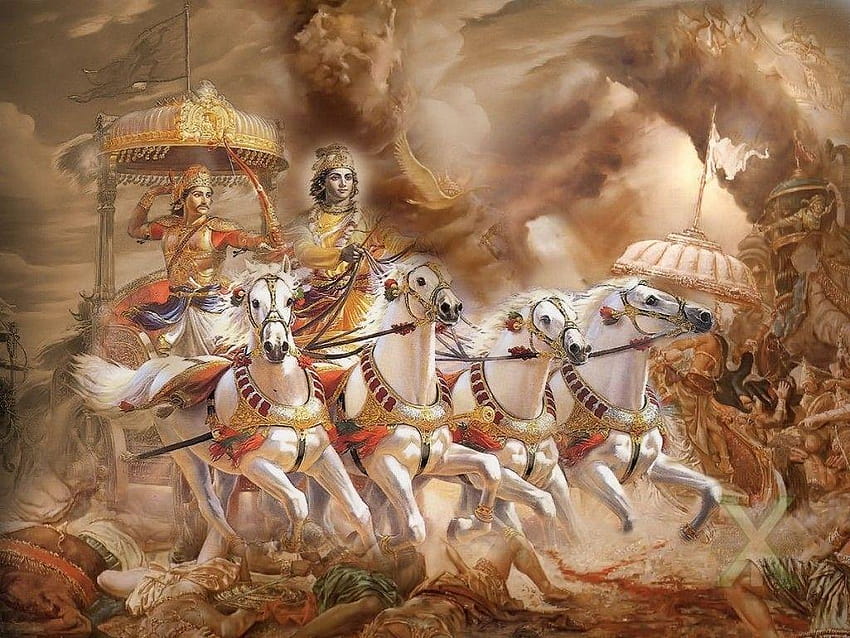 Krishna Bhagavad Gita Full HD wallpaper