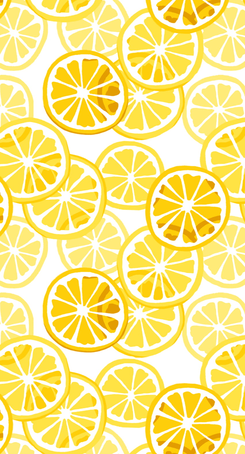 Repeat Citrus Pattern: Lemons HD phone wallpaper