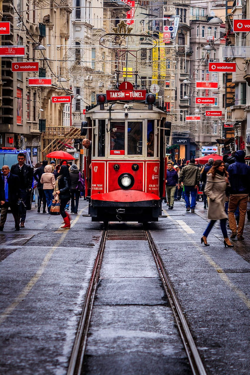 탁심 광장, 베이올루, 이스탄불, 터키행 항공편 • 터키의 12개 관광 명소 HD 전화 배경 화면