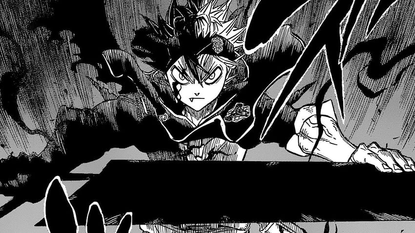 Dark Black Clover Anime, panele mangi z czarną koniczyną Tapeta HD