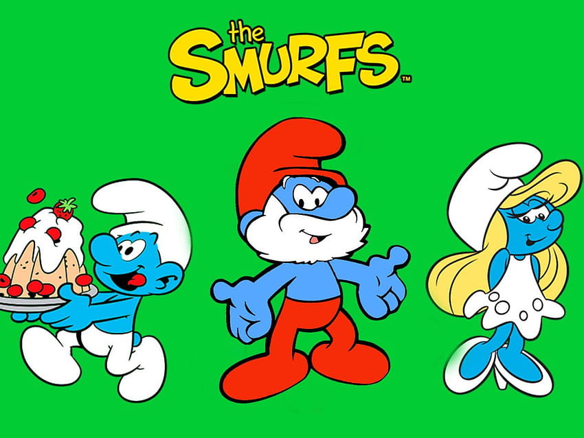 Smurfs Village Mobile Game Clumsy Smurf Papa Smurf And Smurfette Backgrounds 1920x1080 13 Hd