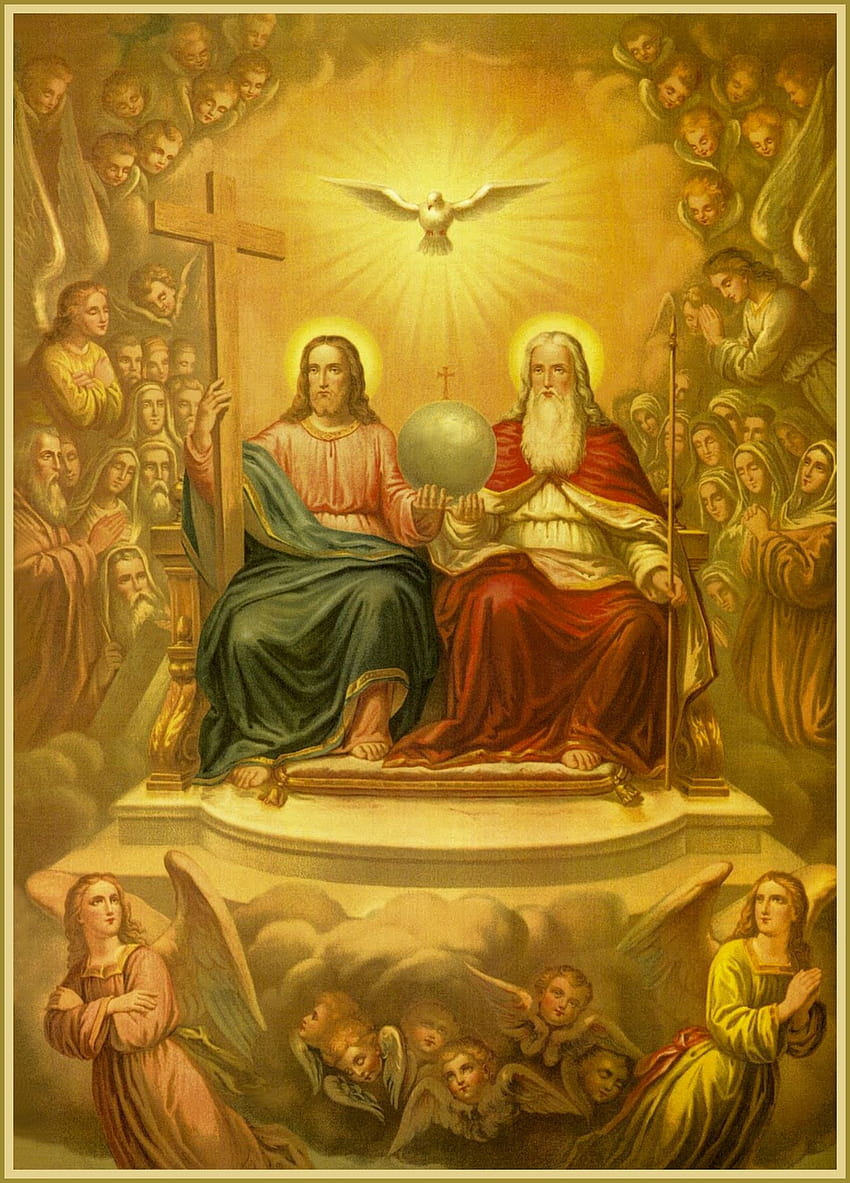 Best 3 Father Son Holy Spirit on Hip, catholic smartphone HD phone wallpaper