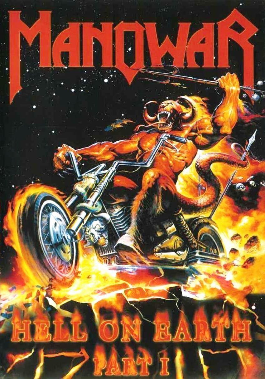 Manowar / Hell on Earth I / Обложка на албум / 2001, обединено турне на manowar warriors of the world HD тапет за телефон