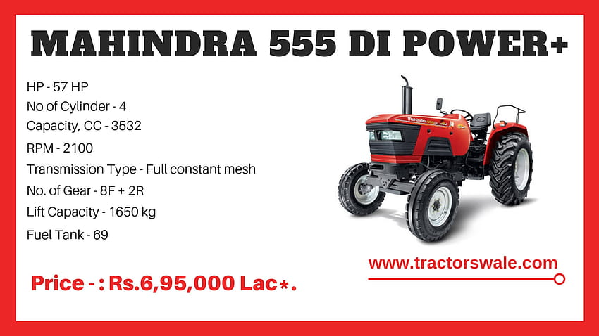Mahindra 555 DI Power Plus Tractor HD wallpaper