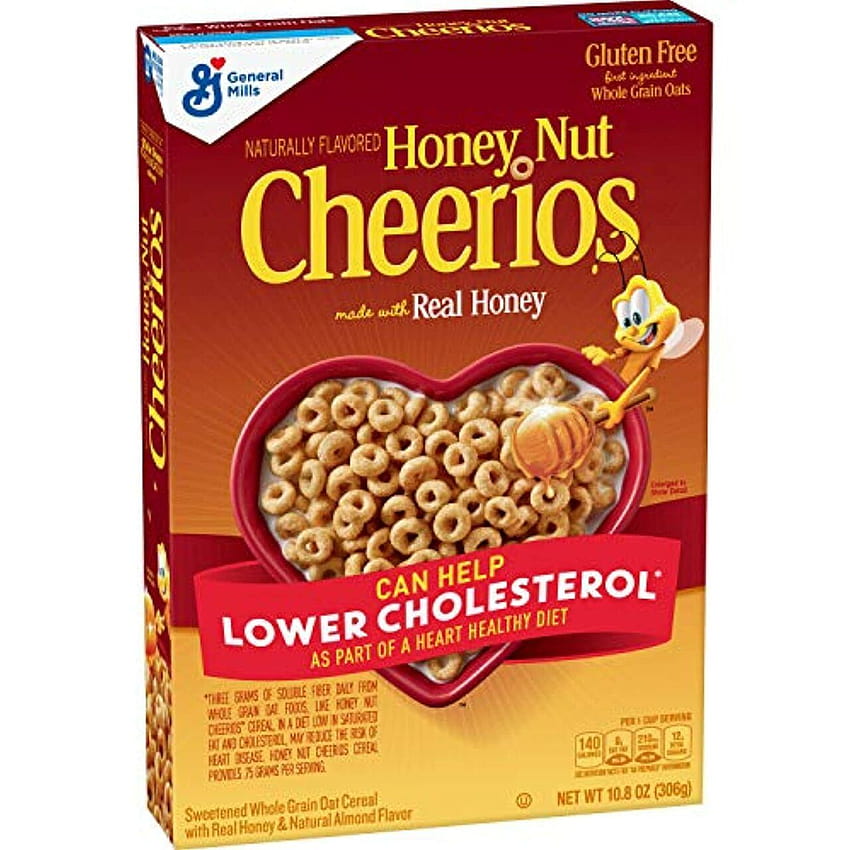 Honey Nut Cheerios, cereales con gluten y avena fondo de pantalla del teléfono