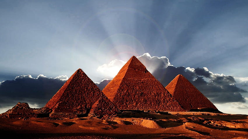 38 Tam Mısır Giza'nın büyük piramidi HD duvar kağıdı