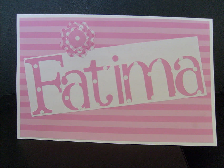 Fatima Name HD wallpaper