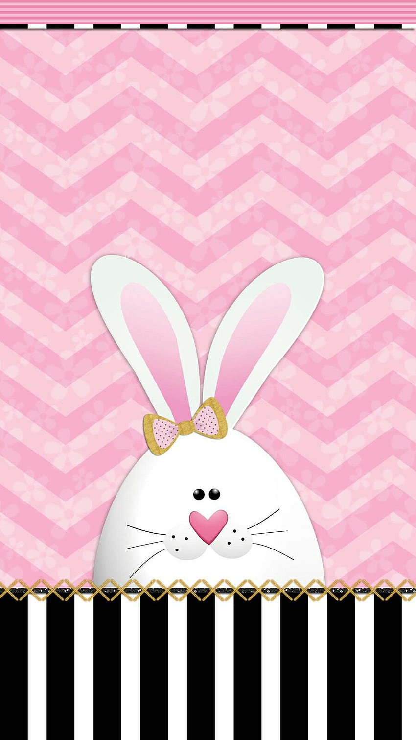coniglietto pasquale, rosa, coniglietto pasquale, conigli e lepri, coniglio, pasqua, simpatico coniglietto iphone pasquale Sfondo del telefono HD