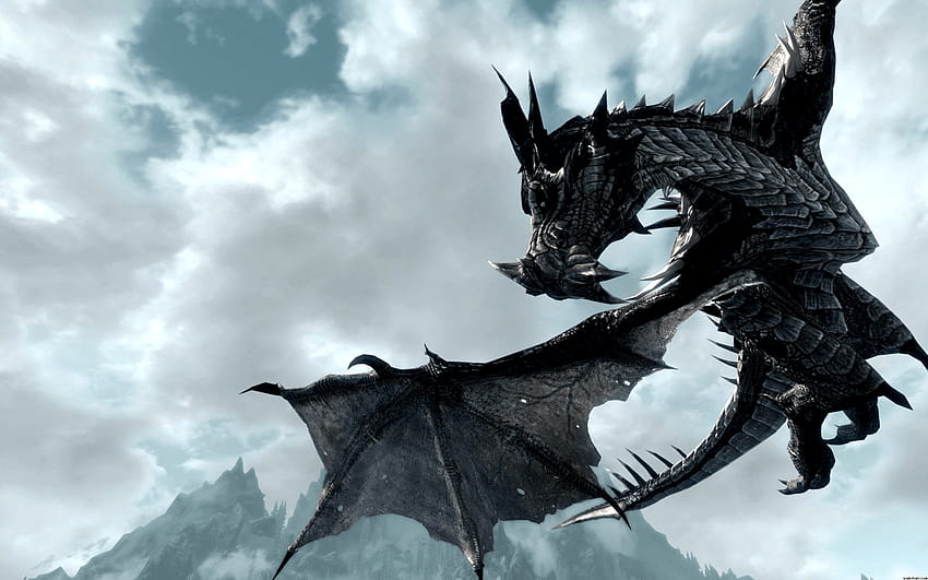 skyrim dragon wallpaper 1920x1080